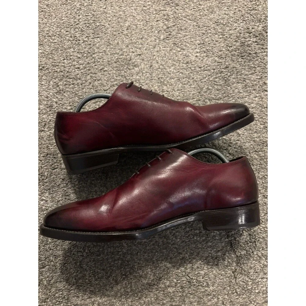 Bondeno Handmade Custom Oxford Dress Shoes Made in‎ Italy Leather *READ*